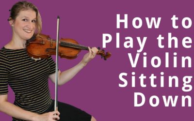Violin Posture when SITTING DOWN in an Orchestra | Violin Lounge TV #390