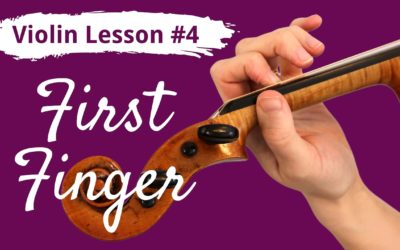 FREE Violin Lesson #4 for Beginners | FIRST FINGER