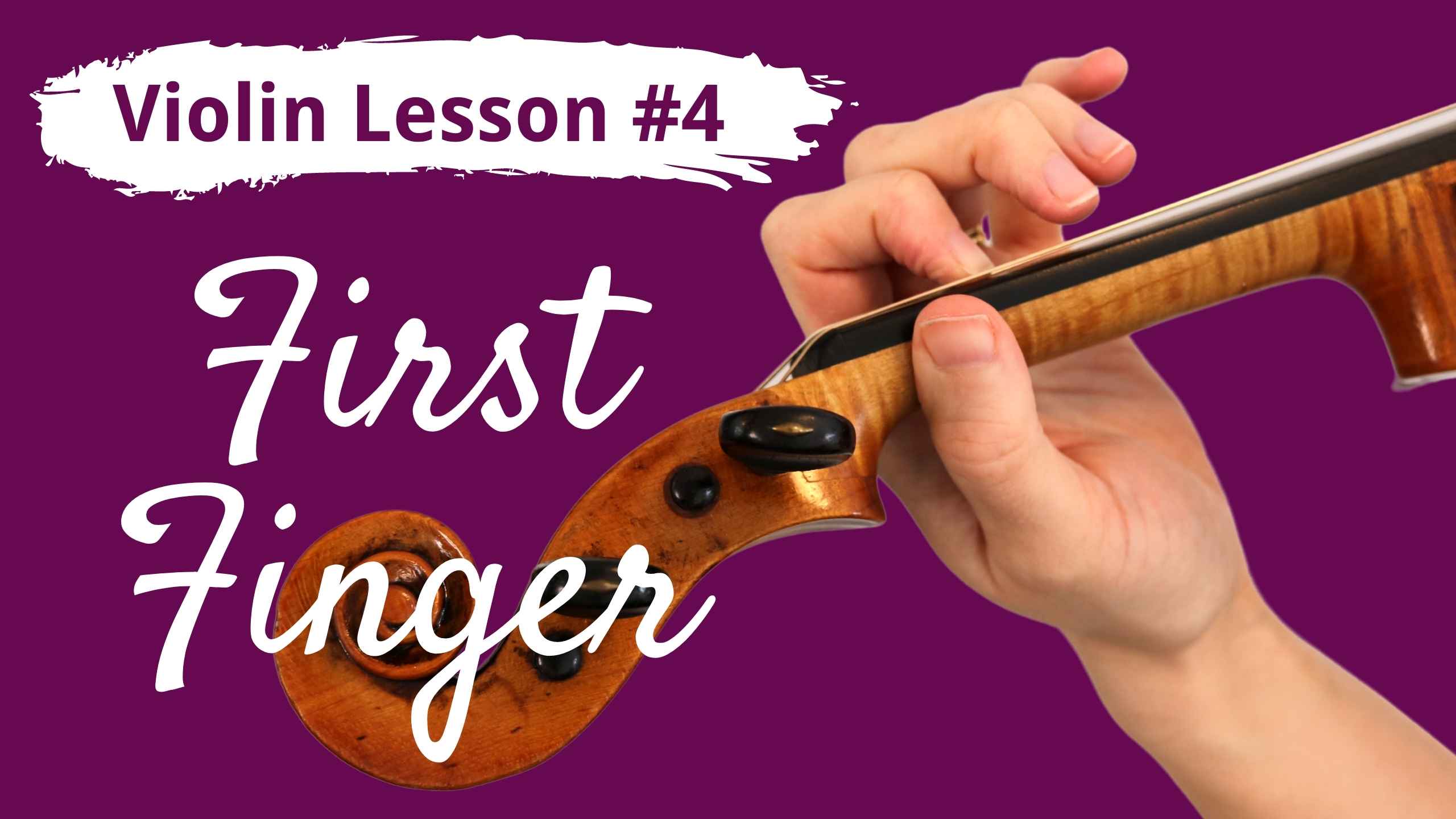 FREE Violin Lesson 4 for Beginners FIRST FINGER Violin Lounge