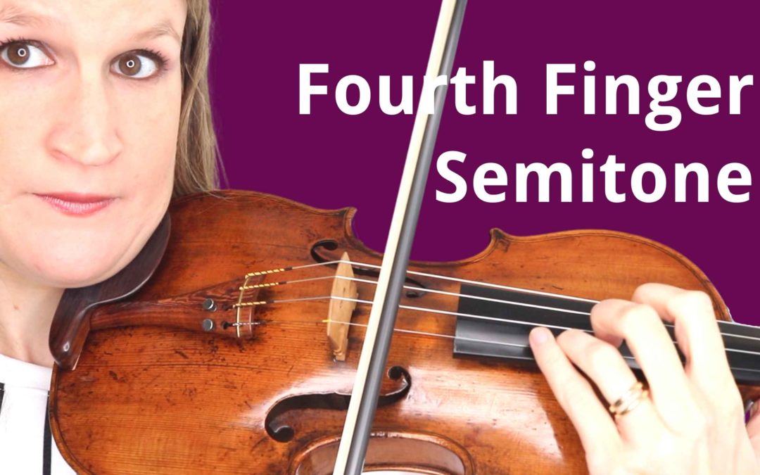 Play SEMITONES with the PINKY in Tune on the Violin | Violin Lounge TV #411