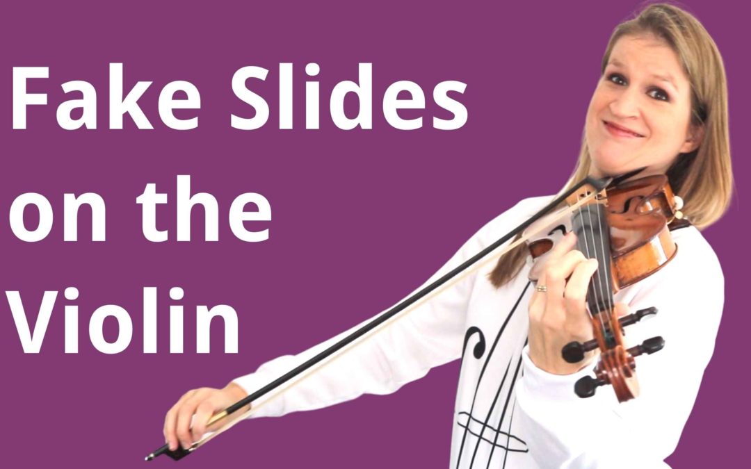 How to play fake slides on the violin (for a jazzy or gypsy sound) | Violin Lounge TV #428