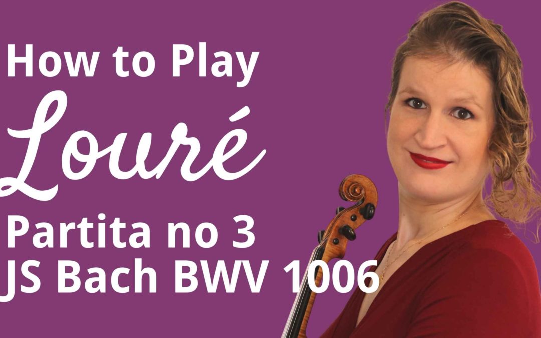 Vibrato and Double Stops in Louré from Partita in E major by JS Bach | Violin Lounge TV #429