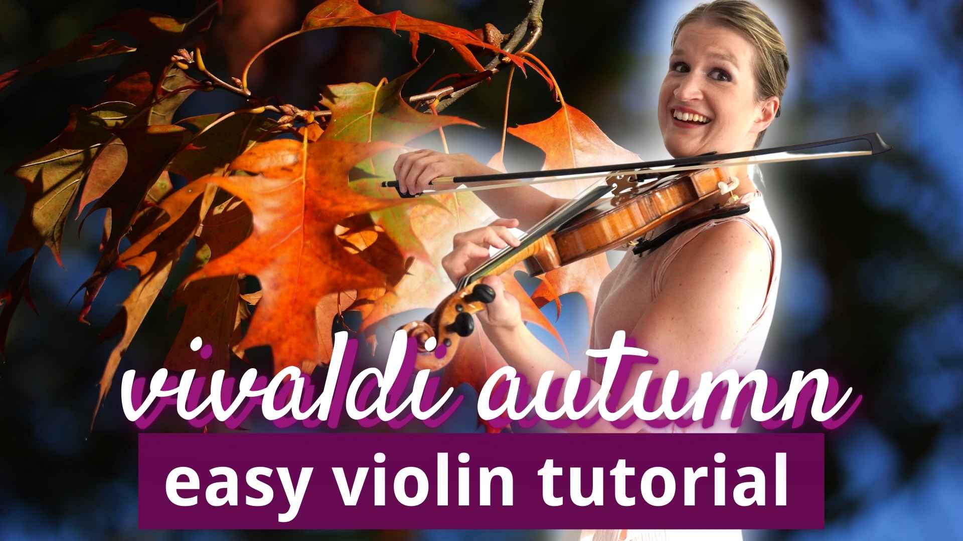 Vivaldi Four Seasons Autumn 1st Mov Easy Violin Tutorial For Beginners Violin Lounge Tv 436