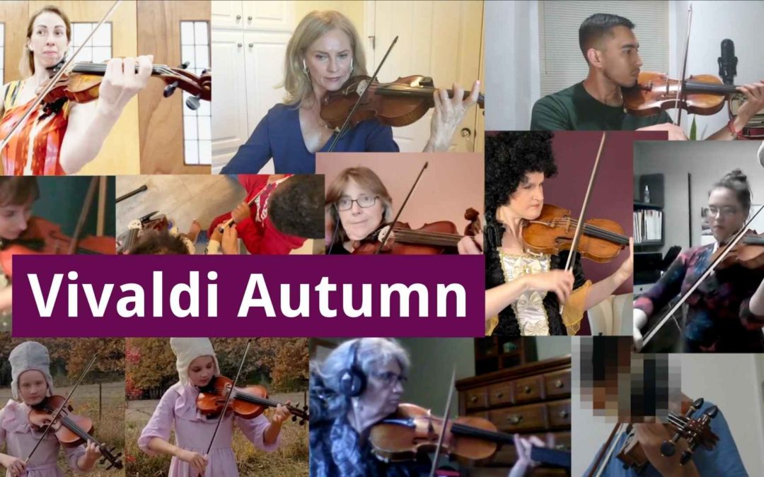 Vivaldi Autumn from Four Seasons by Virtual Orchestra | Violin Lounge TV #448