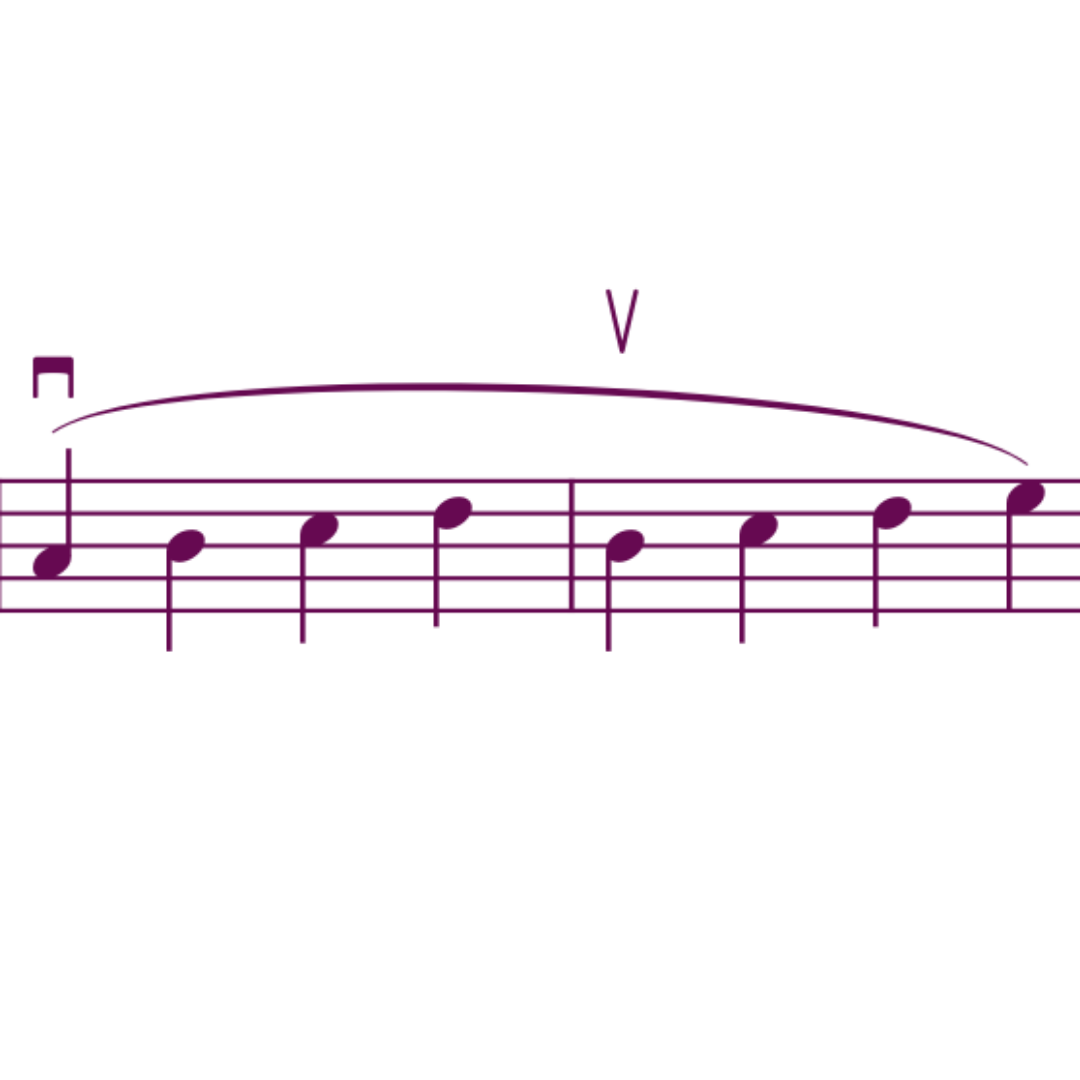 orchestral bowing - divisi bowing