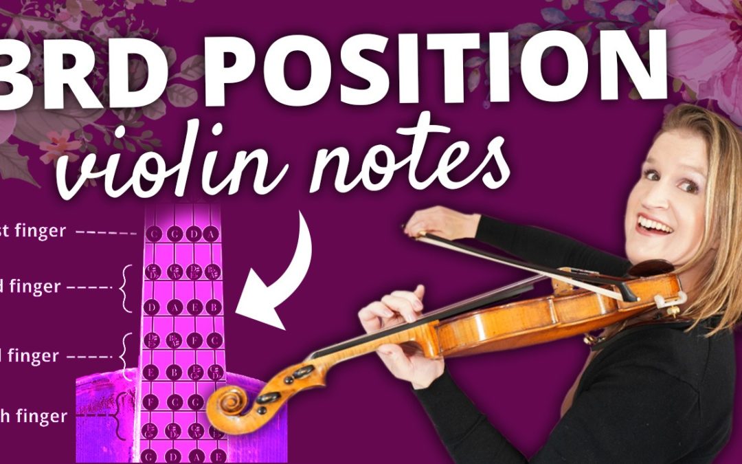 3rd Position Violin Notes and Finger Chart