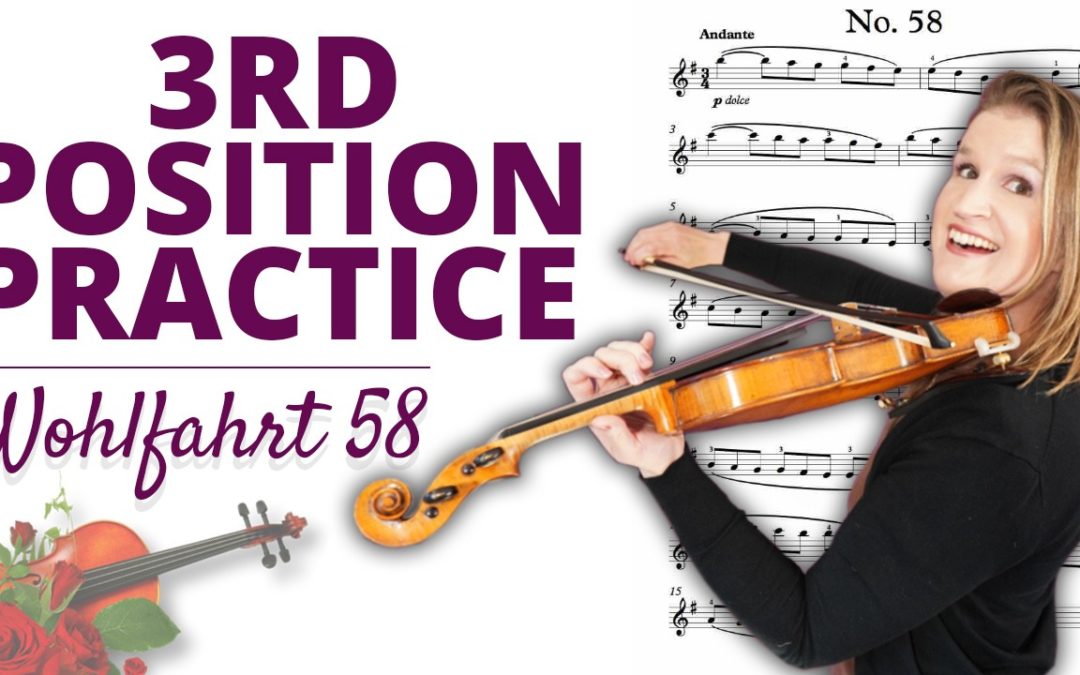 Wohfalhrt op 45 no 58 Violin Etude to Practice Shifting