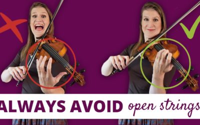 Should you always avoid open strings in violin playing? | Violin Lounge TV #483