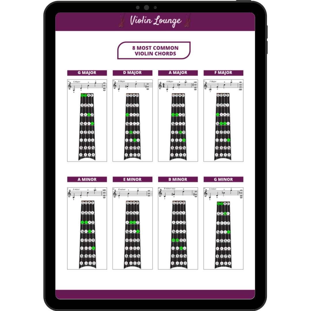 Printable Violin Chord Chart