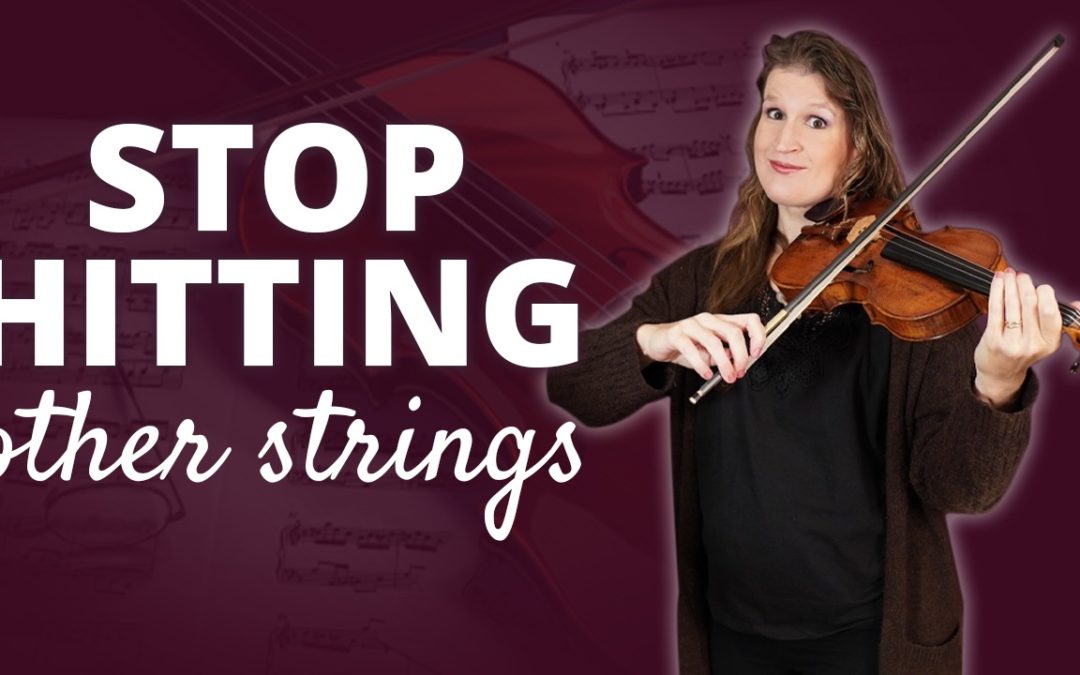 No 1 Exercise to STOP Hitting Other Strings on the Violin | Violin Lounge TV #500