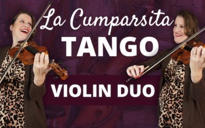 La Cumparsita by Gardel Tango Easy Violin Duo Tutorial | Violin Lounge TV #505
