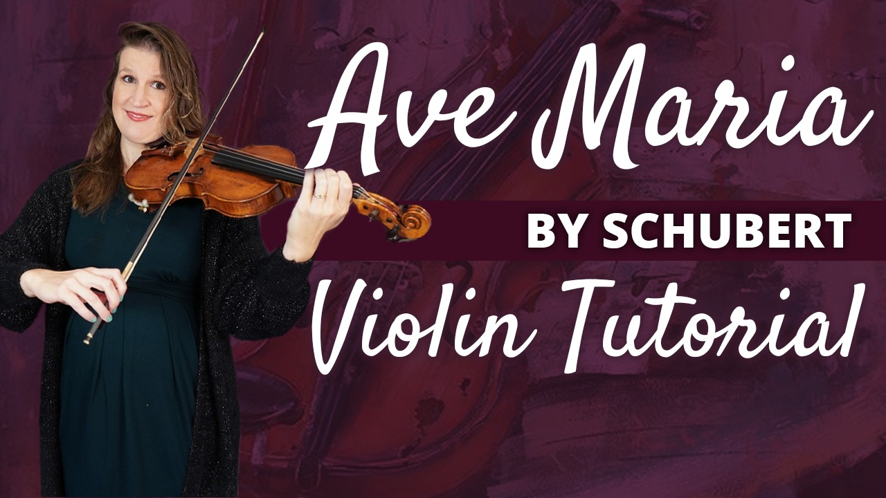 AVE MARIA by Schubert Violin Tutorial Violin Lounge TV 518 Violin