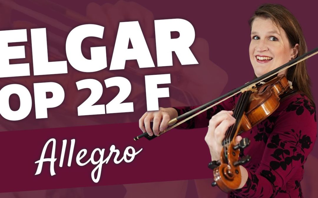 FREE Violin Lesson #41 Allegro op 22F by Edward Elgar