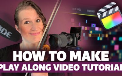 How to Make a Play Along Video Tutorial as a Music Teacher | Violin Lounge TV #533