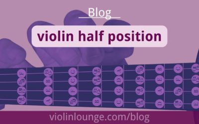 Violin Half Position – all notes, finger chart and exercises